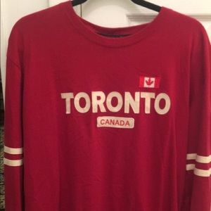 Toronto Canada embroidered long sleeve shirt